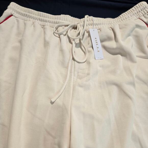 NWT Gilli High-rise Wide-leg Joggers Track Pants Side Stripe Athleisure Sz 3X - Picture 2 of 12